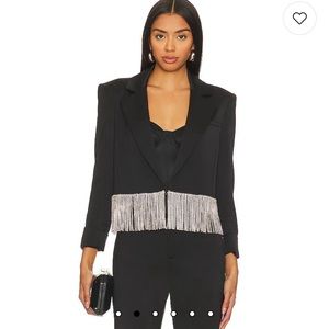 Gorgeous Alice and Olivia rhinestone trimmed short jacket.  Fabulous!